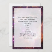 銀河外宇宙パープル 招待状 (裏面)