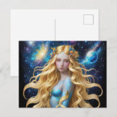 *~*銀河女子ファンタジー宇宙惑星AP58 シーズンポストカード (正面/裏面)