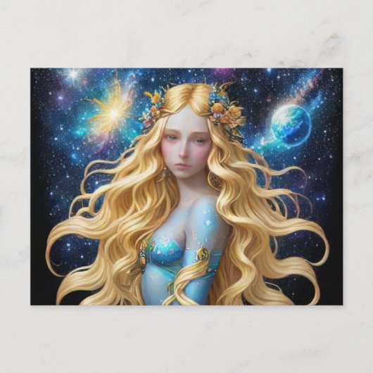 *~*銀河女子ファンタジー宇宙惑星AP58 シーズンポストカード (正面)