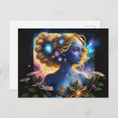 *~*銀河女子ファンタジー宇宙AP58銀河系 シーズンポストカード (正面/裏面)