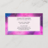 銀河宇宙エネルギー治癒ビジネスカード 名刺 (裏面)