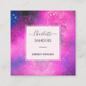 銀河宇宙エネルギー治癒 スクエア名刺 (正面)