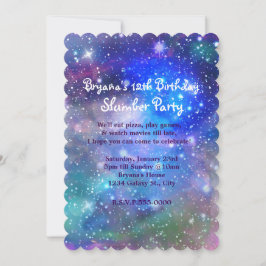 銀河宇宙パーティー コスモ誕生日招待状 招待状