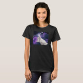 銀河宇宙照明ネコ Tシャツ (正面フル)