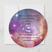 銀河宇宙紫星雲 招待状 (裏面)