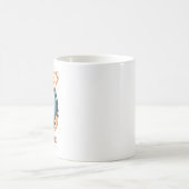 銀河宇宙飛行士猫のかわいい宇宙イラスト コーヒーマグカップ (中央)