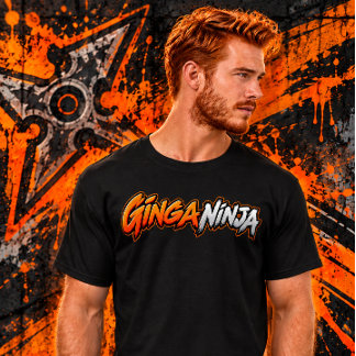 銀河忍者 - 面白いジンジャー&レッドヘッド Tシャツ