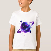 銀河惑星スペースキッズTシャツ