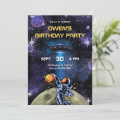 銀河惑星宇宙飛行士月誕生日 招待状 (スタンド正面)