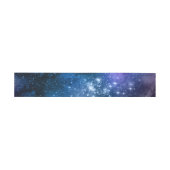 銀河愛好家のための星空の青空と白いスパークル 招待状ベリーバンド (フラット)
