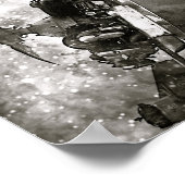 銀河戦争B&W飛行機ポスター ポスター (角)