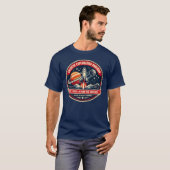 銀河探査プログラム ビンテージ宇宙ミッション Tシャツ (正面フル)