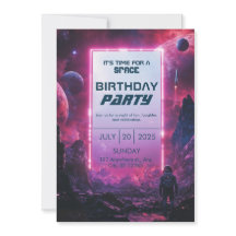 銀河探査機誕生日招待状