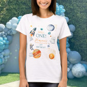 銀河探検宇宙少年 初めての誕生日 お誕生日おめでとう Tシャツ