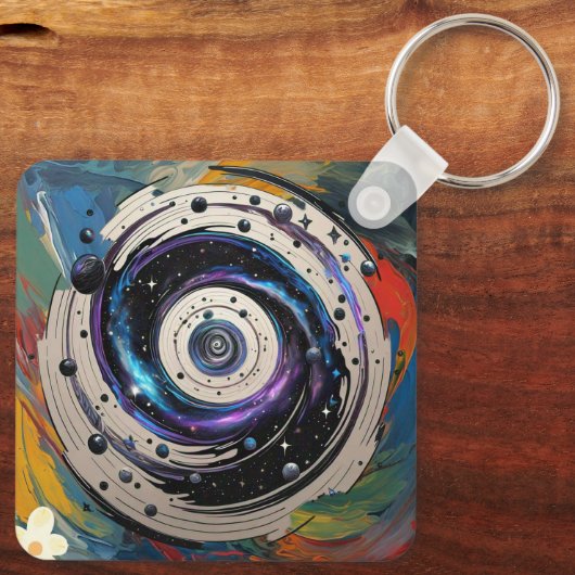 銀河放射 キーホルダー (裏面)