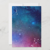 銀河星座のウェディング招待状 星 愛 招待状 (裏面)