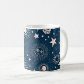銀河星座：宇宙パターンデザイン コーヒーマグカップ (正面右)