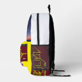 「銀河星艦隊の乗組員：大胆に先を行く」 プリントバックパック (右)