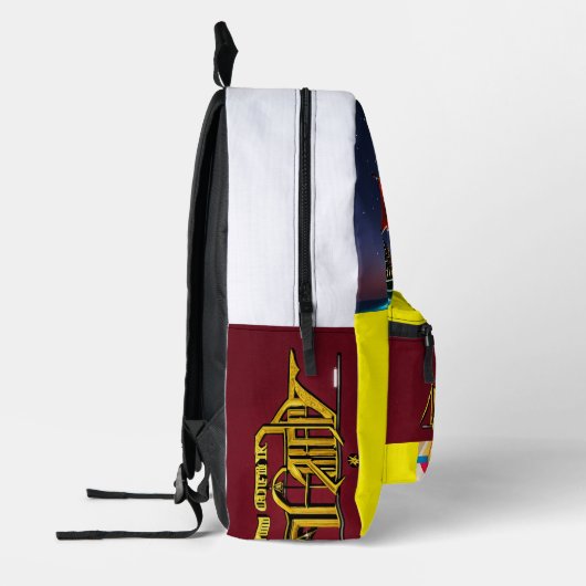 「銀河星艦隊の乗組員：大胆に先を行く」 プリントバックパック (左)