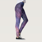 銀河星雲ヨガパンツ スペースパープル レギンス (右)