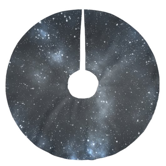 銀河暗黒物質：宇宙の謎。 ブラッシュドポリエステルツリースカート (正面)