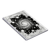 銀河曼荼羅アートプリント | 宇宙の壁掛けデコレーション ノートブック (右側)