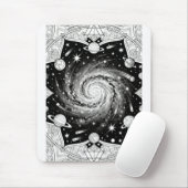 銀河曼荼羅アートプリント | 宇宙の壁掛けデコレーション マウスパッド (マウス)