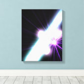 銀河核のガンマ線3 キャンバスプリント (インサイチュ (ウッドフロア))