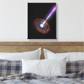 銀河核のガンマ線 キャンバスプリント (インサイチュ (寝室))