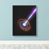 銀河核のガンマ線 キャンバスプリント (インサイチュ (ウッドフロア))