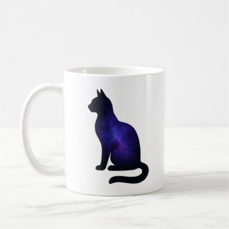 銀河猫イラスト | 宇宙の星雲 猫好き コーヒーマグカップ