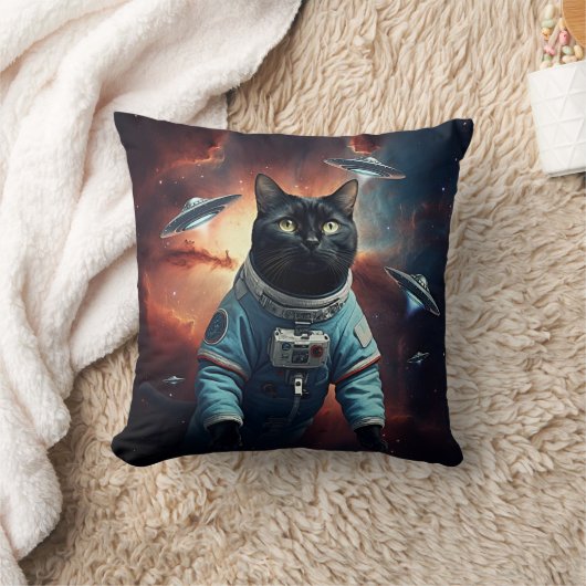 銀河猫宇宙飛行士 クッション (ブランケット)