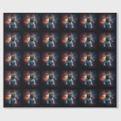 銀河猫宇宙飛行士 ラッピングペーパー (フラット)