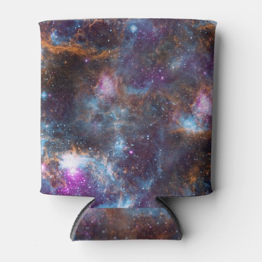 銀河疑問に思:カラフル宇宙パターン 缶クーラー (正面)