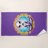 銀河瞑想 ビーチタオル (正面)