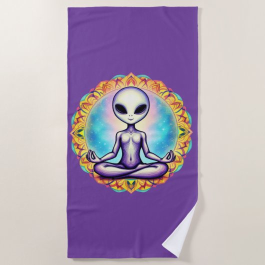 銀河瞑想 ビーチタオル (正面)