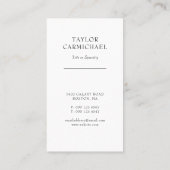 銀河系および星の黒の宇宙 名刺 (裏面)