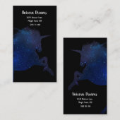 銀河系かわいらしユニコーン 名刺 (正面/裏面)