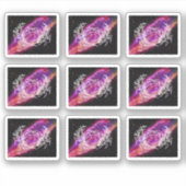 銀河系がん星座〔占星術の〕十二宮図徴候 シール (正面)