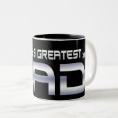 銀河系ですばらしいパパの大きいマグ ツートーンマグカップ (正面右)