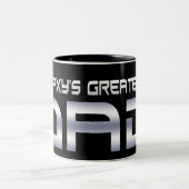 銀河系ですばらしいパパの大きいマグ ツートーンマグカップ (中央)