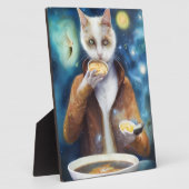 銀河系で作食べったジャンプスーツのスープの猫 フォトプラーク (側面)