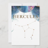 銀河系と星座、天体テーブル番号 (裏面)