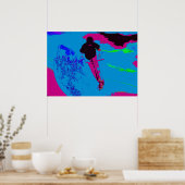 銀河系に乗る – Scooter Rider ポスター (キッチン)