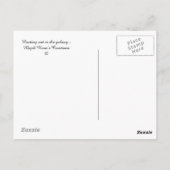 銀河系に浮かぶ….. ポストカード (裏面)