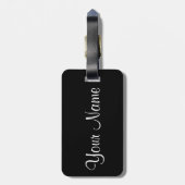 銀河系のキャッツ・アイの名前をカスタムするの荷物のラベル ラゲッジタグ (裏面縦)