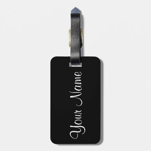 銀河系のキャッツ・アイの名前をカスタムするの荷物のラベル ラゲッジタグ (裏面縦)