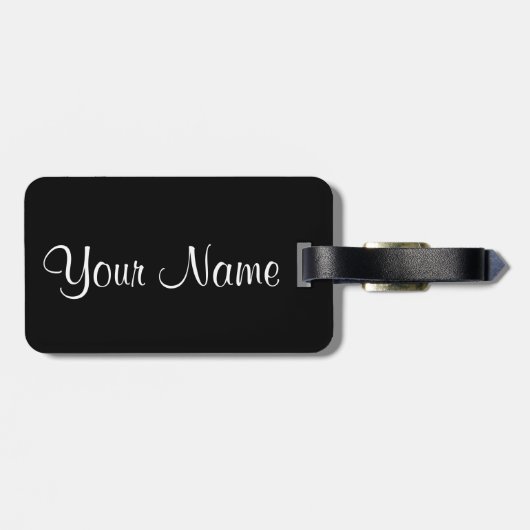 銀河系のキャッツ・アイの名前をカスタムするの荷物のラベル ラゲッジタグ (裏面横)