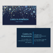 銀河系のグリッターのアートワーク 名刺 (正面/裏面)