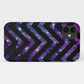 銀河系のシェブロンの黒 Case-Mate iPhoneケース (裏面(横))
